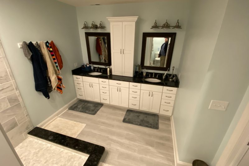 basement master bathroom